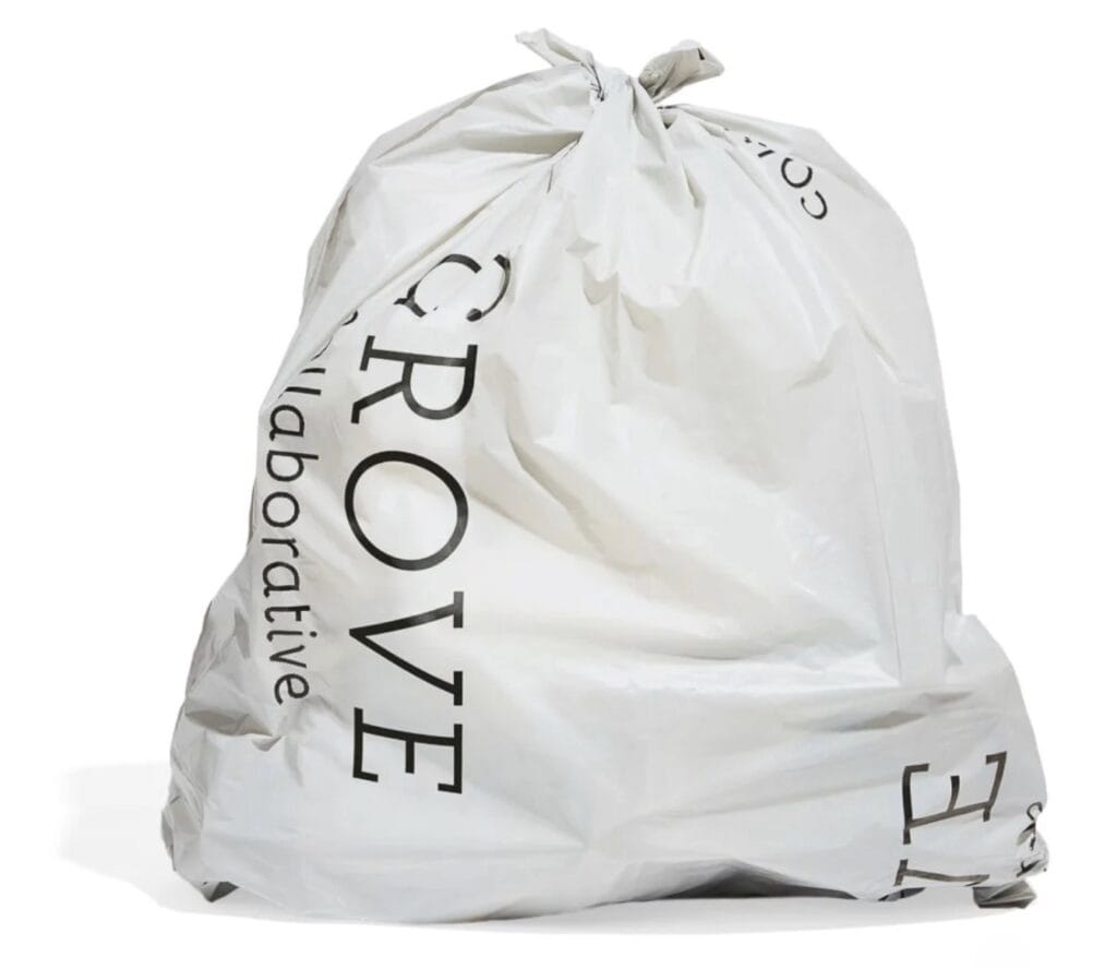 recycled plastic trash bag